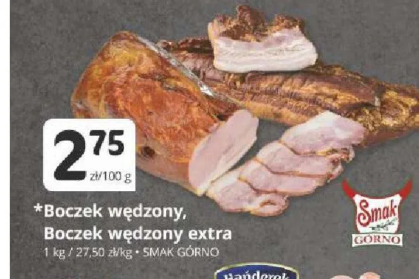 Boczek wędzony extra Smak Górno promocja w Marketvita