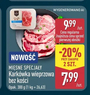 Karkówka wieprzowa bez kości Mięsne Specjały promocja w Aldi