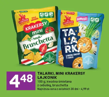 Krakersy mini Lajkonik Bruschetta promocja w Stokrotka