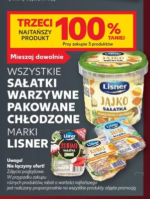 Sałatka warzywna z jajkiem Lisner promocja w Kaufland