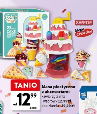 Masa plastyczna z akcesoriami zwierzęta Mega Creative promocja w Intermarche