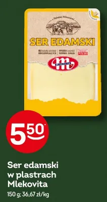 Ser edamski w plastrach Mlekovita promocja w Żabka