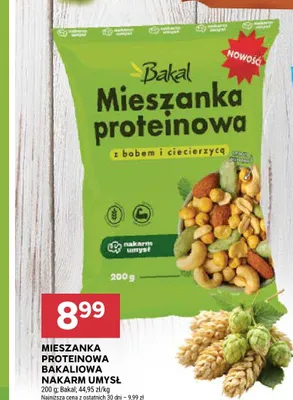 Mieszanka proteinowa bakaliowa Bakal Nakarm Umysł promocja w Stokrotka