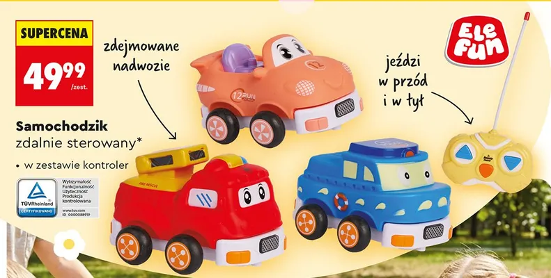 Samochodzik zdalnie sterowany promocja w Biedronka