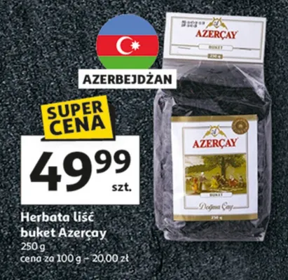 Herbata Herbata liść bukiet Azercay promocja w Auchan