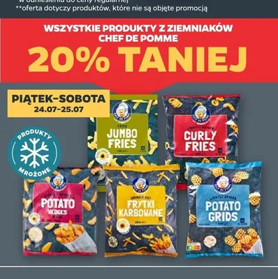 Frytki Jumbo Fries Chef de Pomme promocja w Netto