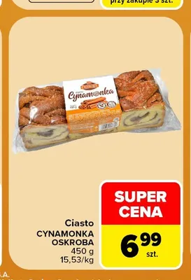 Ciasto Cynamonka Oskroba promocja w Carrefour Market