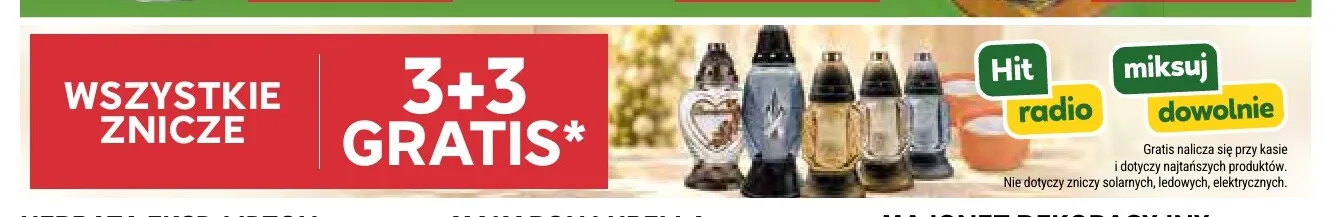 Znicze promocja w Stokrotka