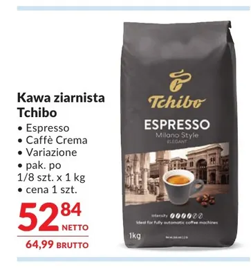 Kawa ziarnista Tchibo Caffè Crema promocja w Makro