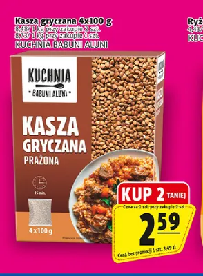 Kasza gryczana 4-pak Kuchnia Babuni Aluni promocja w Prim Market