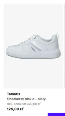 Sneakersy niskie Tamaris biały promocja w Lounge by Zalando