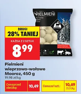 Pielmieni wieprzowo-wołowe Mooroz promocja w Biedronka