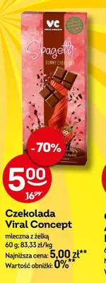 Czekolada Viral Concept mleczna z żelką promocja w Żabka