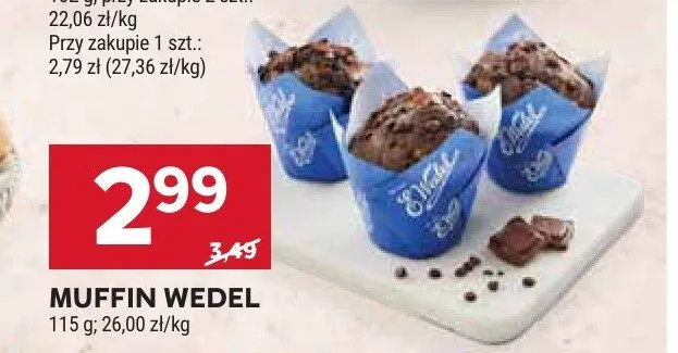 Muffin Wedel promocja w Stokrotka