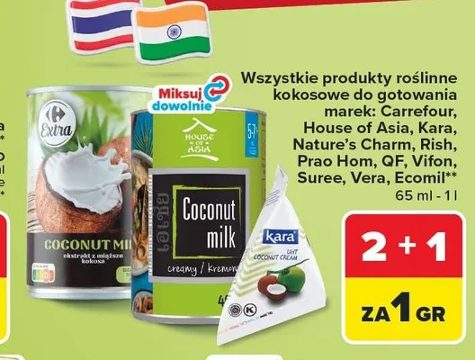 Mleczko kokosowe House of Asia promocja w Carrefour