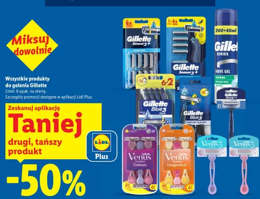 Maszynki do golenia Gillette Blue 3 Plus Comfort promocja w Lidl