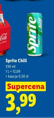 Napój gazowany Sprite Chill promocja w Lidl