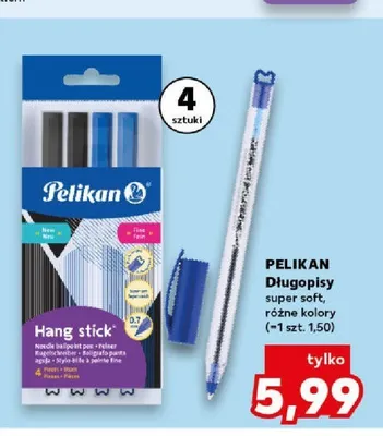 Długopisy super soft Pelikan 4-pak promocja w Kaufland