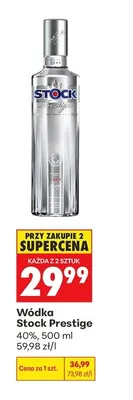 Wódka Stock Prestige promocja w Biedronka
