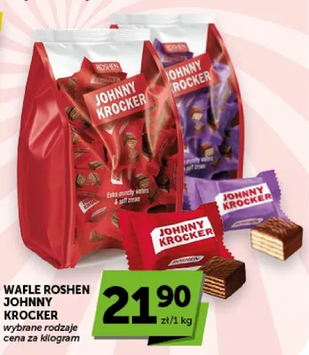 Wafle Johnny Krocker Choco Roshen promocja w Euro Sklep