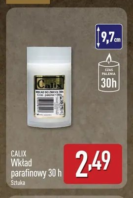 Wkład parafinowy 30 h Calix promocja w Aldi