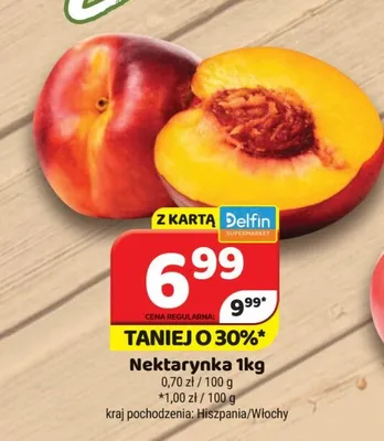 Nektarynka promocja w Delfin