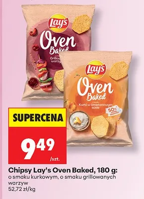 Chipsy Oven Baked o smaku kurkowym promocja w Biedronka