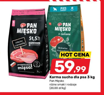 Karma sucha dla psa Pan Mięsko promocja w Bricomarche