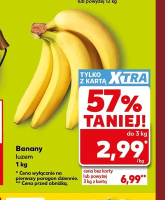 Banany promocja w Kaufland