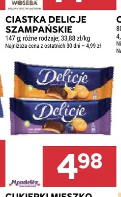 Ciastka Delicje Szampańskie promocja w Stokrotka