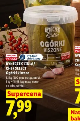 Ogórki kiszone Ryneczek Lidla promocja w Lidl