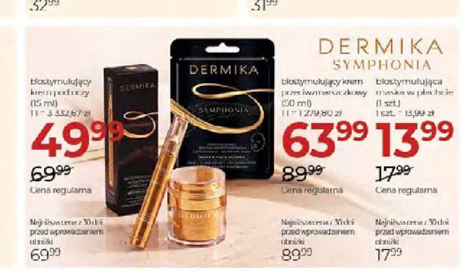 Biostymulujący krem przeciwzmarszczkowy Symphonia Dermika promocja w Drogerie Jawa