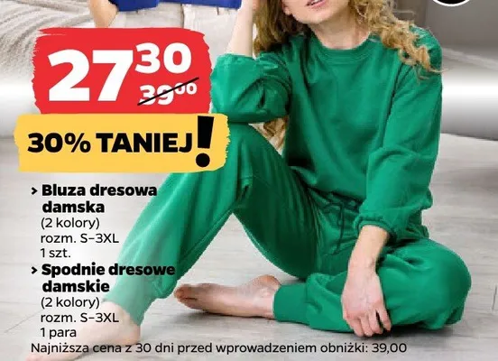 Spodnie dresowe damskie promocja w Netto