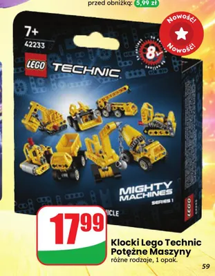 Klocki LEGO Technic Potężne Maszyny promocja w Dino