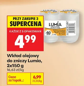 Wkład olejowy do zniczy promocja w Biedronka