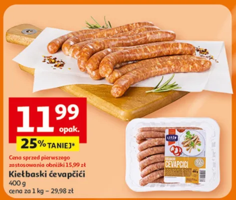 Kiełbaski ćevapčići promocja w Auchan