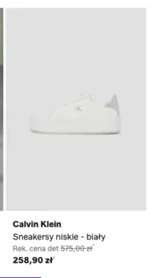 Sneakersy niskie Calvin Klein biały promocja w Lounge by Zalando