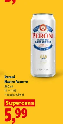 Piwo Peroni Nastro Azzurro promocja w Lidl