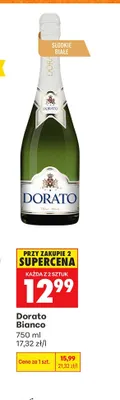 Wino musujące Dorato Bianco promocja w Biedronka