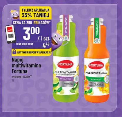 Napój multiwitamina Fortuna promocja w POLOmarket