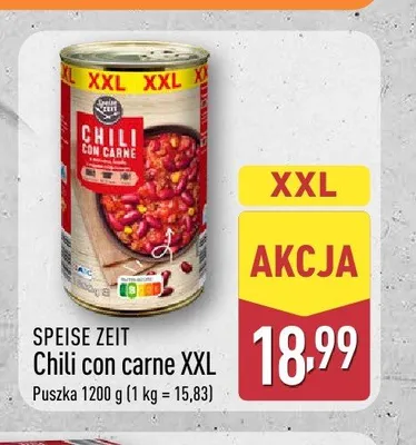 Chili con carne Speise Zeit XXL promocja w Aldi