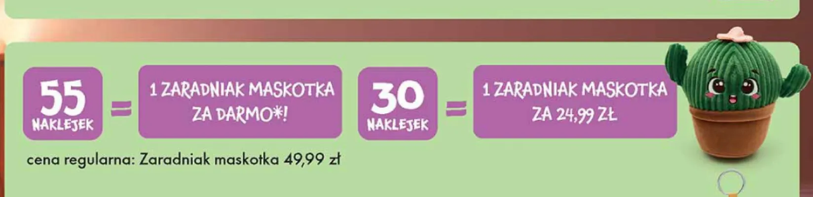 Maskotka Gang Zaradniaków promocja w Biedronka
