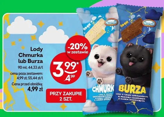 Lody Burza promocja w Żabka