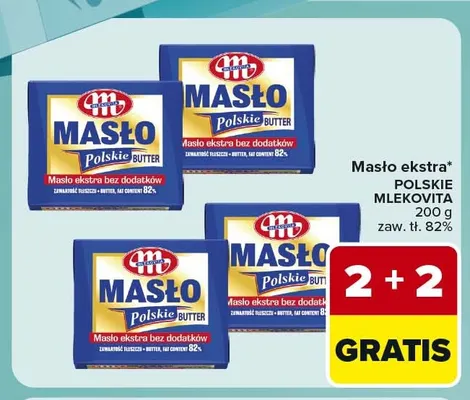 Masło ekstra Polskie Mlekovita promocja w Carrefour Express