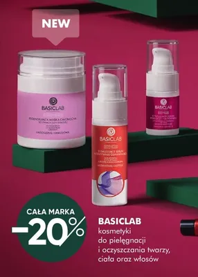 Kosmetyki do pielęgnacji i oczyszczania twarzy, ciała oraz włosów Basiclab promocja w Super-Pharm