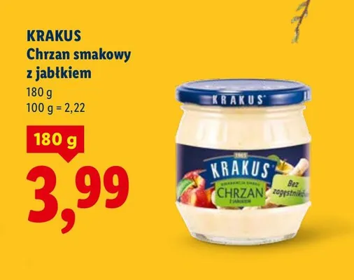 Chrzan smakowy z jabłkiem promocja w Lidl