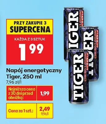 Napój energetyczny zero Be power promocja w Biedronka