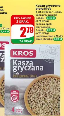 Kasza gryczana biała promocja w Dino