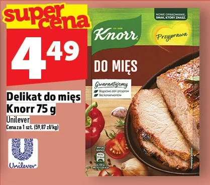 Delikat do mięs Knorr 75 g promocja w TOPAZ