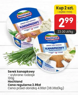 Serek kanapkowy Hochland śmietankowy promocja w Market Point